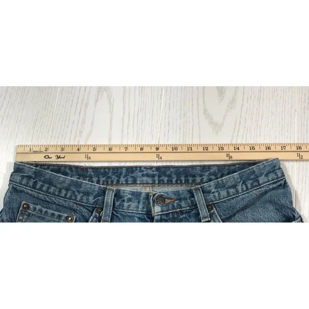 Vintage Polo Ralph Lauren Jeans Men 32x28 Blue Dungarees Relaxed Cotton Work Y2K
